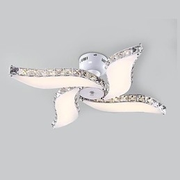 Moderni nykyaikainen Crystal Metal Flush Mount