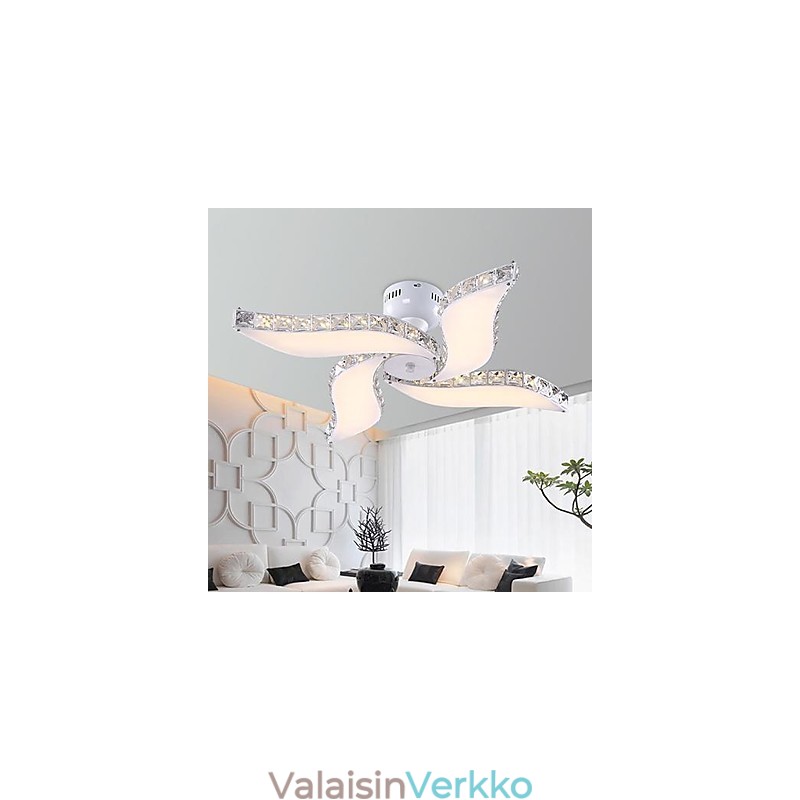 Moderni nykyaikainen Crystal Metal Flush Mount