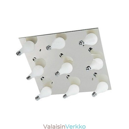 Moderni uppoteline, jossa 9 valoa neliössä (G4-polttimopohja) Moderni uppoteline, jossa 9 valoa neliössä (G4-polttimopohja)