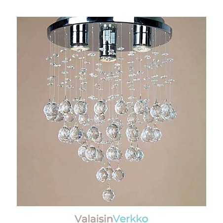 3 valoa Crystal Flush Mount Light 3 valoa Crystal Flush Mount Light