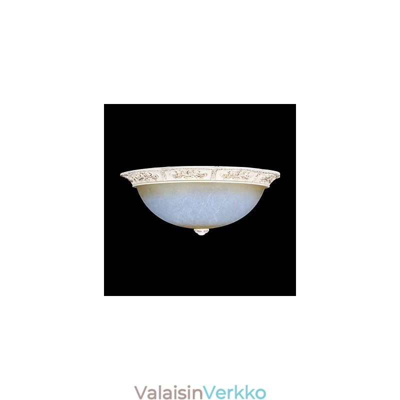 Valkoinen tasoituskiinnitys Vaaleankeltainen valkoinen lasihartsikuvioinen kaiverrus eurooppalainen klassikko