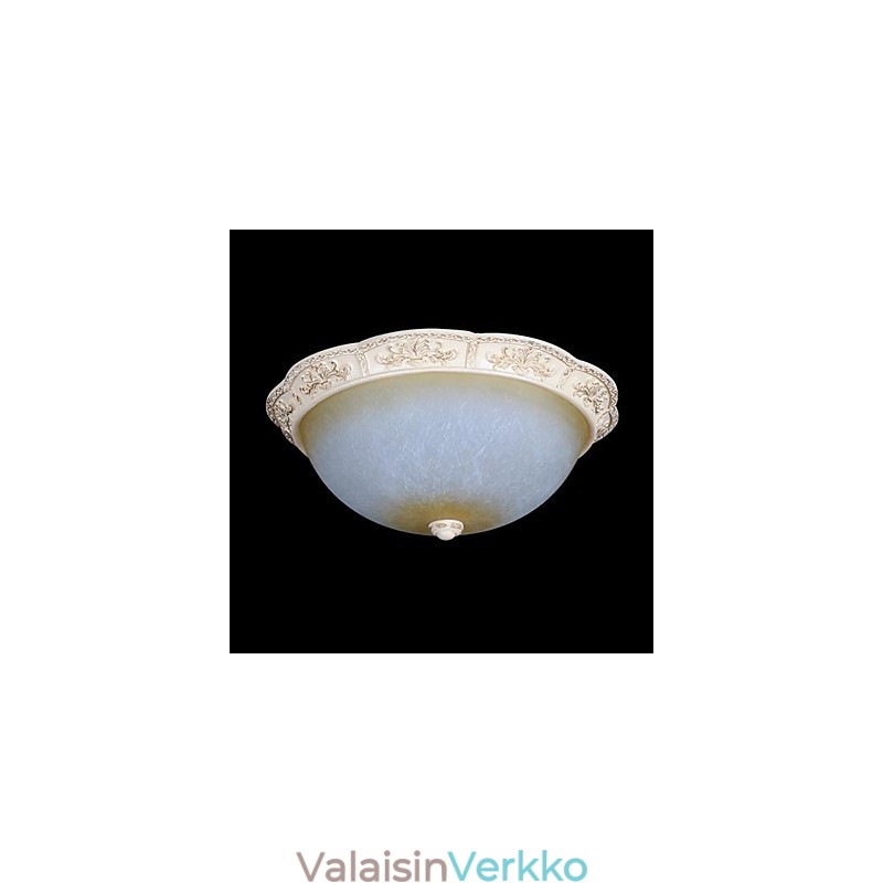 Valkoinen tasoituskiinnitys Vaaleankeltainen valkoinen lasihartsikuvioinen kaiverrus eurooppalainen klassikko