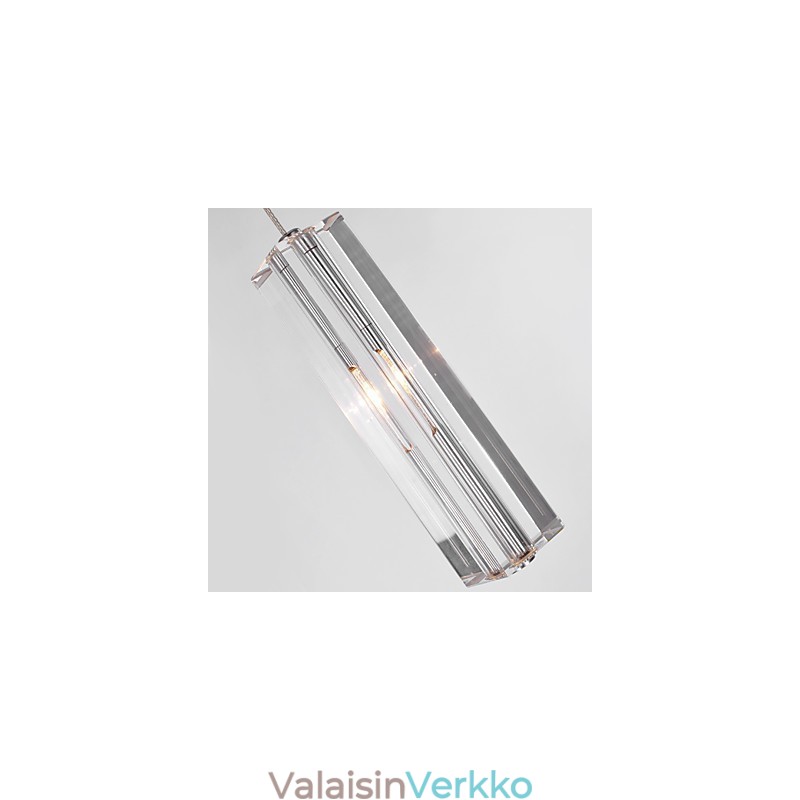 Moderni nykyaikainen Island Crystal Crystal metallista riippuvalaisin