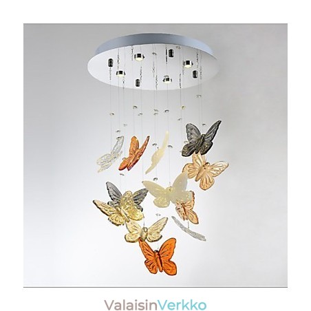 Kristallilamppu Pyöreä perhonen kristallilamppu 4 Kristallilamppu Pyöreä perhonen kristallilamppu 4