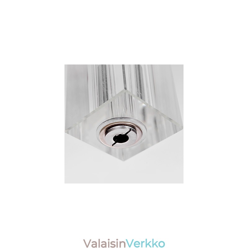 Moderni nykyaikainen Island Crystal Crystal metallista riippuvalaisin