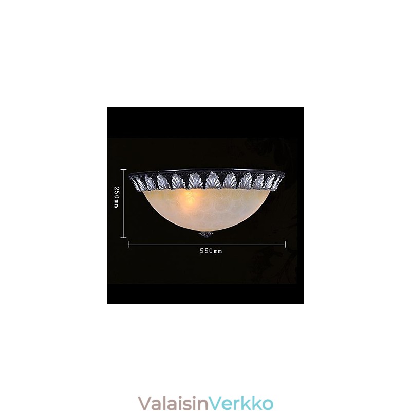 Uppoasennus Vaaleakuvioinen lasihartsi hopeakaiverrus eurooppalainen klassikko