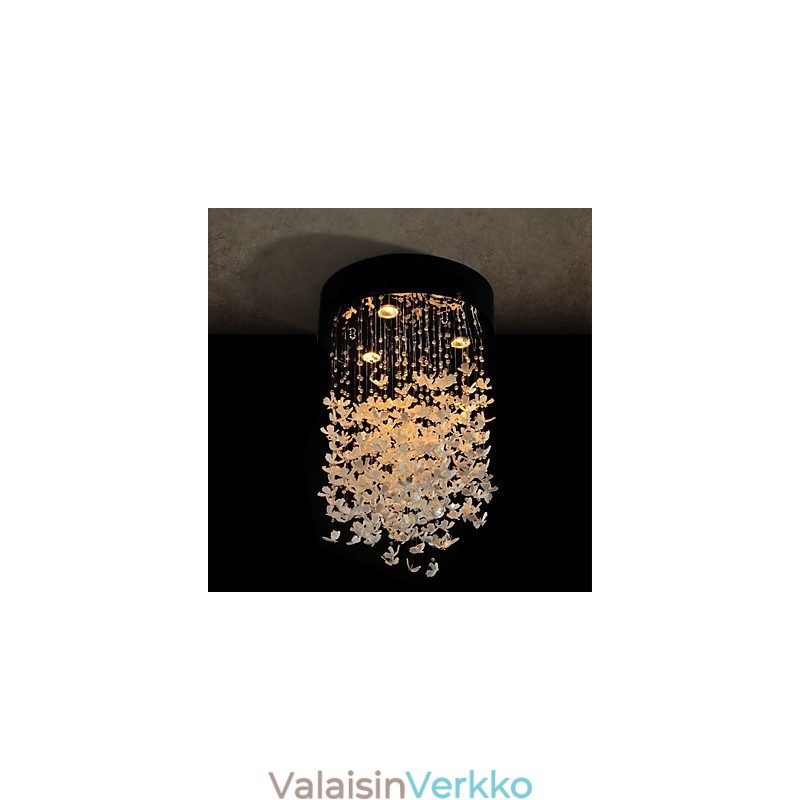 Moderni puolitaskuteline, jossa on 3 Lights Butterfly -varjostin