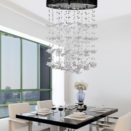 Moderni puolitaskuteline, jossa on 3 Lights Butterfly -varjostin
