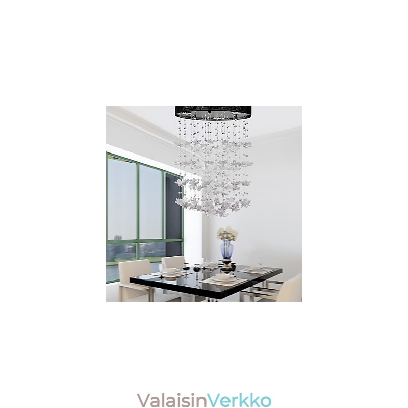 Moderni puolitaskuteline, jossa on 3 Lights Butterfly -varjostin