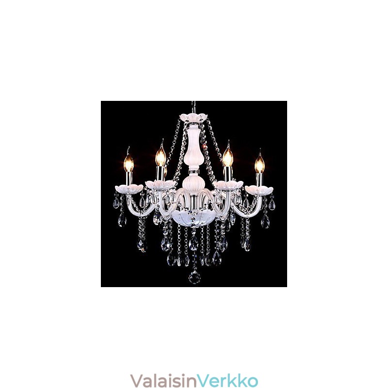 Kattokruunu Crystal Modern 6 Lights Contemporary Glass