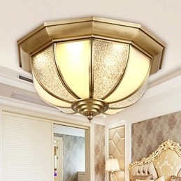 Flush Mount Crystal Modern Contemporary Perinteinen Classic Metal