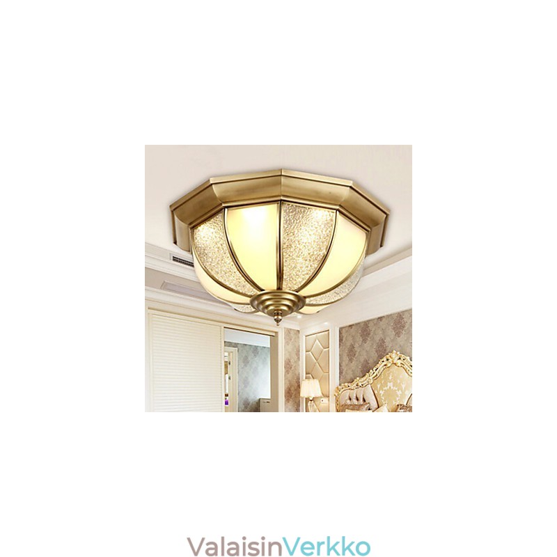 Flush Mount Crystal Modern Contemporary Perinteinen Classic Metal