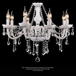 Kattokruunu Crystal Modern 8 Lights Contemporary Glass