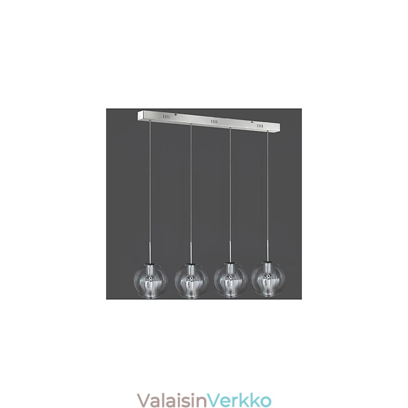 Moderni nykyaikainen perinteinen kromimetalliriippuvalaisin lapsille 4 valoa