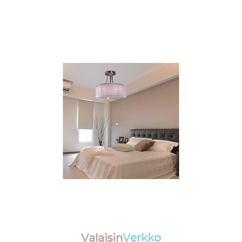 Moderni akryylitaskuteline, jossa on 3 valosylinterirakenne