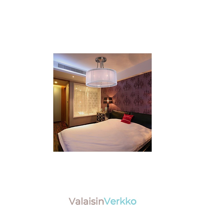 Moderni akryylitaskuteline, jossa on 3 valosylinterirakenne