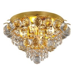 Moderni Crystal Flush Mount 5 valolla