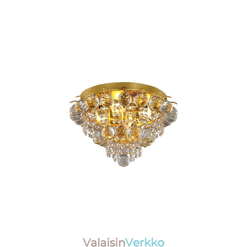 Moderni Crystal Flush Mount 5 valolla