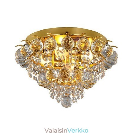 Moderni Crystal Flush Mount 5 valolla Moderni Crystal Flush Mount 5 valolla