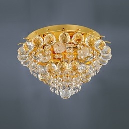 Moderni Crystal Flush Mount 5 valolla