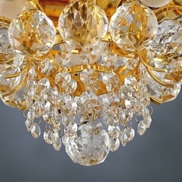 Moderni Crystal Flush Mount 5 valolla