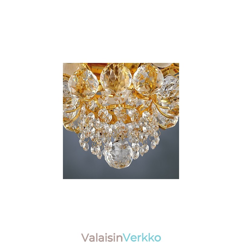 Moderni Crystal Flush Mount 5 valolla