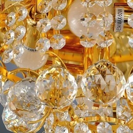 Moderni Crystal Flush Mount 5 valolla