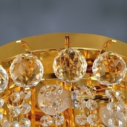 Moderni Crystal Flush Mount 5 valolla