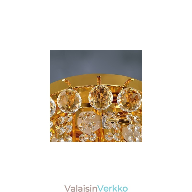 Moderni Crystal Flush Mount 5 valolla