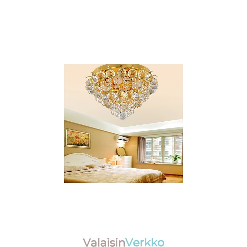 Moderni Crystal Flush Mount 5 valolla