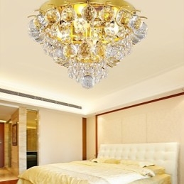 Moderni Crystal Flush Mount 5 valolla