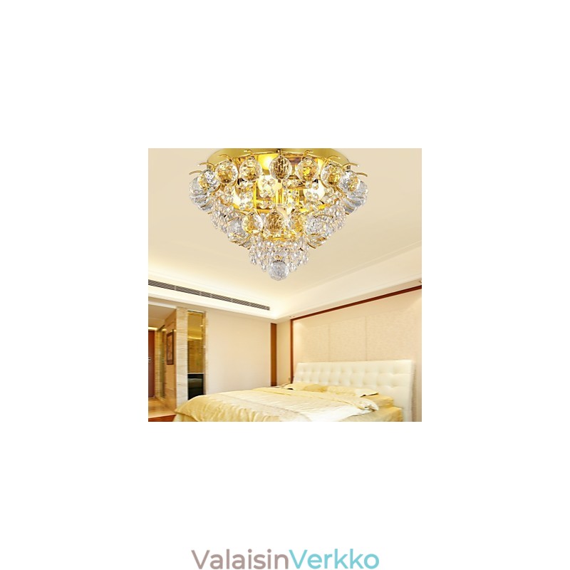 Moderni Crystal Flush Mount 5 valolla