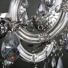 Moderni nykyaikainen Crystal Metal Flush Mount