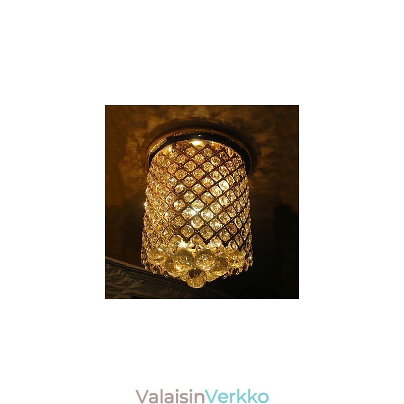 Crystal Modern Flush Mount Gold viimeistelty spiraalin muotoon