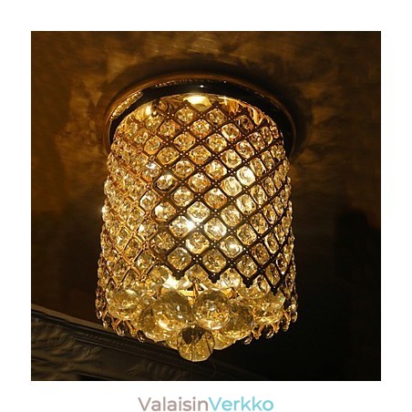 Crystal Modern Flush Mount Gold viimeistelty spiraalin muotoon Crystal Modern Flush Mount Gold viimeistelty spiraalin muotoon