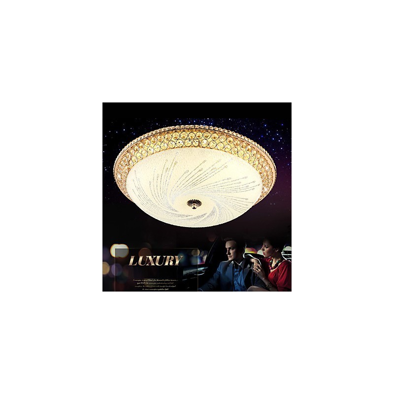 Moderni Luxury Crystal Light Absorb Dome Light SMD kaksivärinen halkaisija 50cm