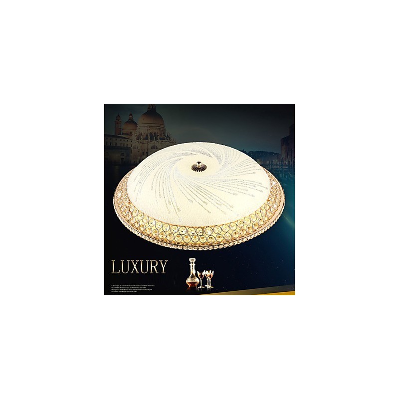 Moderni Luxury Crystal Light Absorb Dome Light SMD kaksivärinen halkaisija 50cm