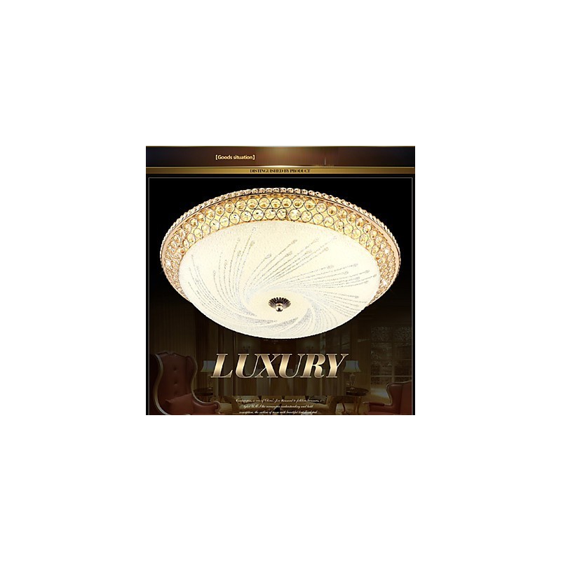 Moderni Luxury Crystal Light Absorb Dome Light SMD kaksivärinen halkaisija 50cm