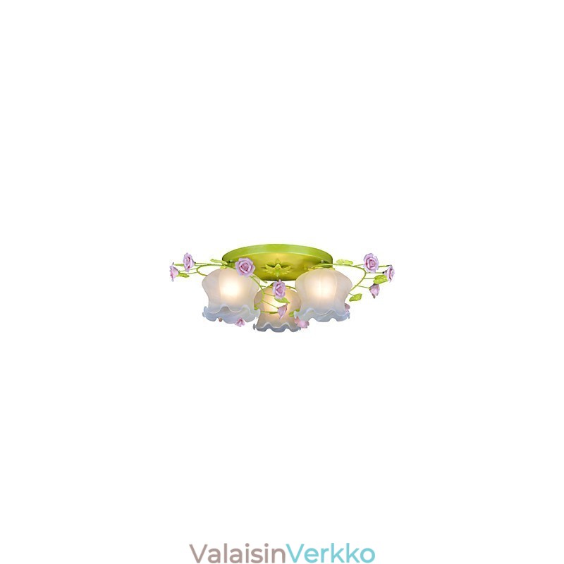 Creative Lamp Lamppu Lämmin Garden Rose Kolme yksinkertaista kattolamppua