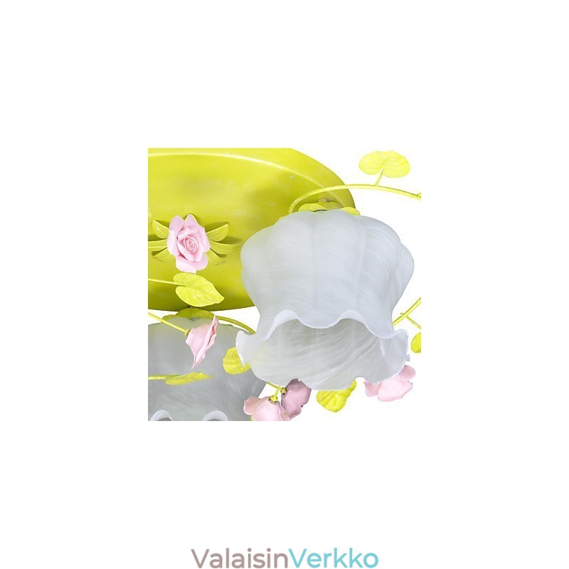 Creative Lamp Lamppu Lämmin Garden Rose Kolme yksinkertaista kattolamppua