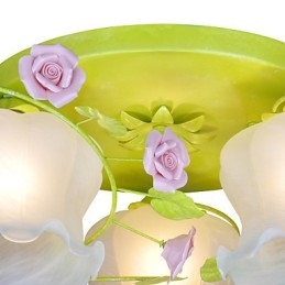 Creative Lamp Lamppu Lämmin Garden Rose Kolme yksinkertaista kattolamppua