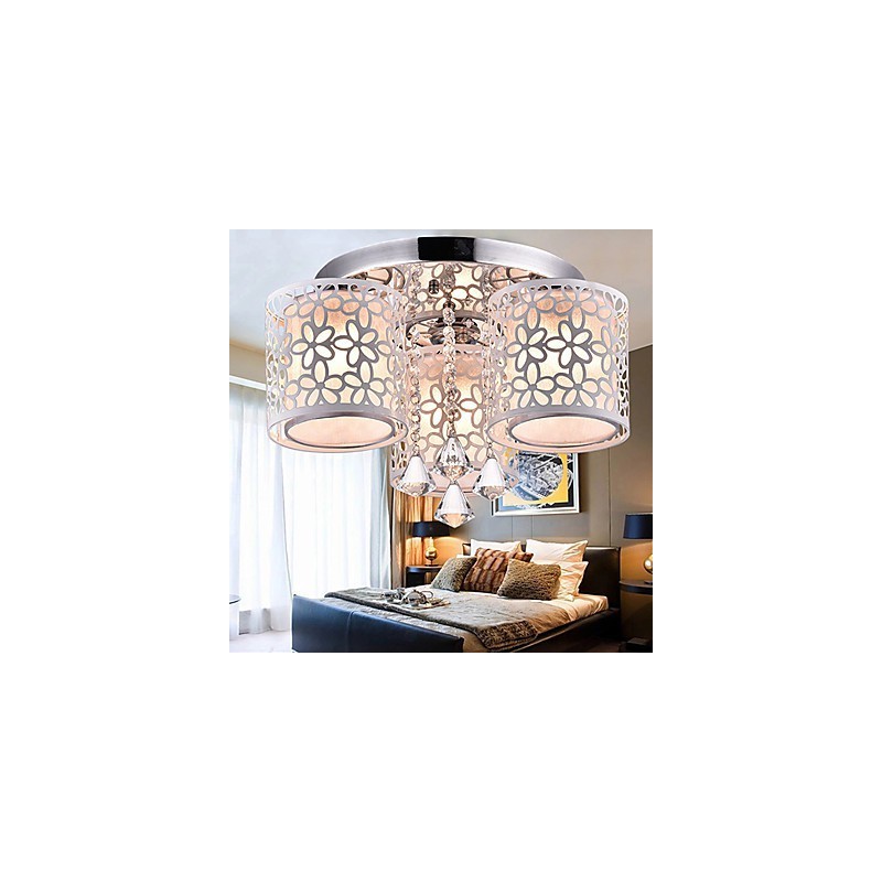 Flush Mount Crystal Modern Contemporary Metal