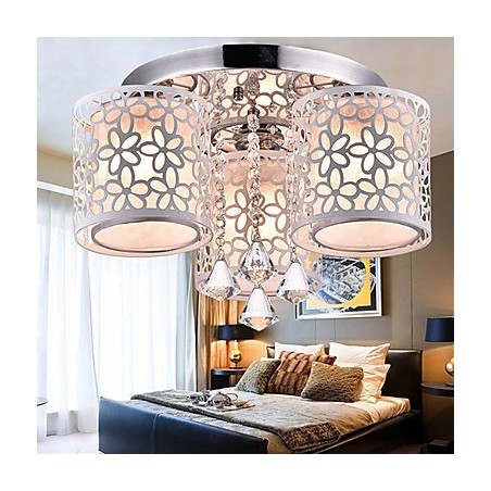 Flush Mount Crystal Modern Contemporary Metal