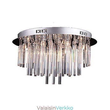Moderni kristallikruunu 12 valolla Moderni kristallikruunu 12 valolla