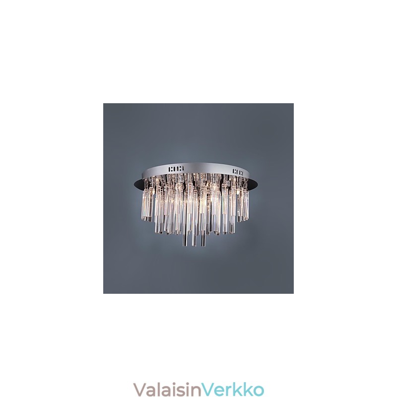Moderni kristallikruunu 12 valolla