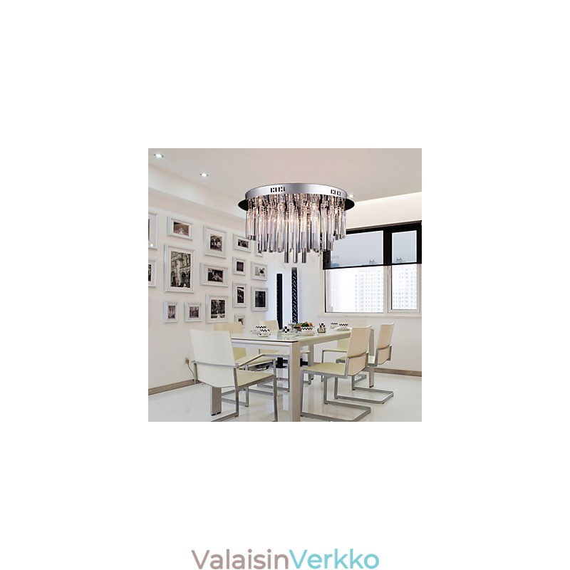 Moderni kristallikruunu 12 valolla