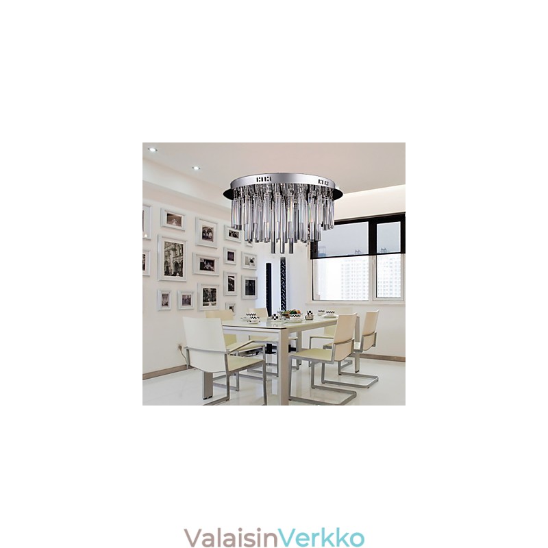 Moderni kristallikruunu 12 valolla