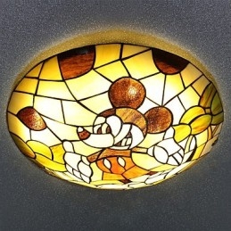 Välimeren kupolivalo Sweet Children Mikki Hiiri Dome Light 40 cm halkaisijaltaan