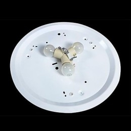 Valkoinen uppoasennettu kevyt lasihartsiveisto eurooppalainen klassikko