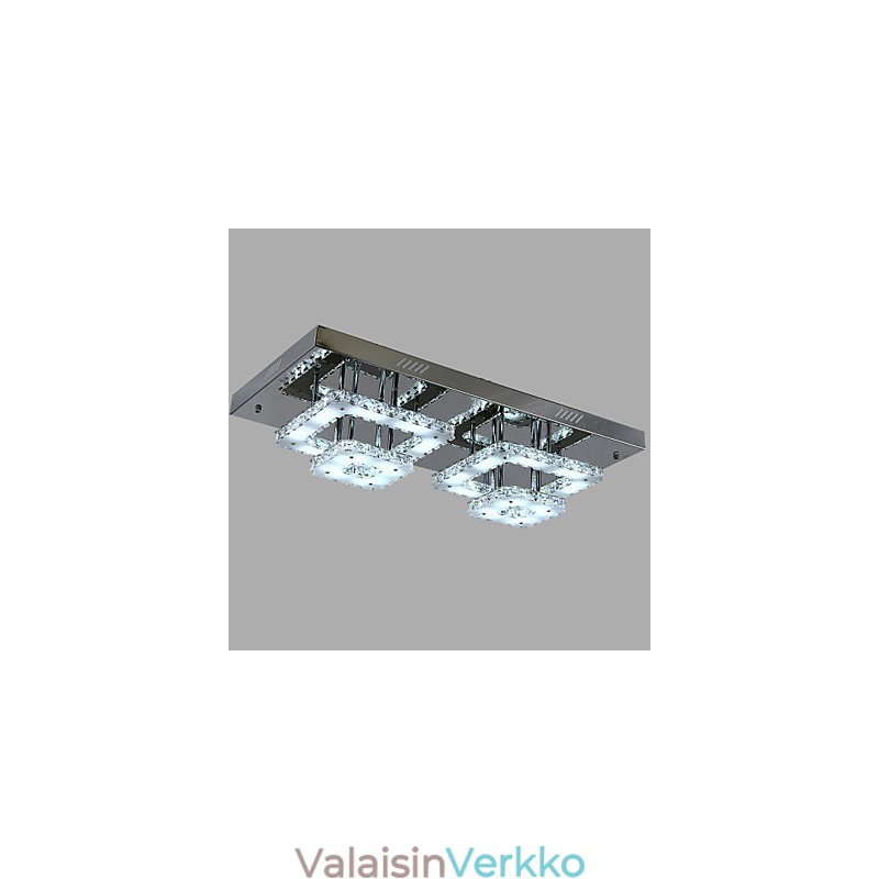Moderni nykyaikainen Crystal Chrome -tasoteline